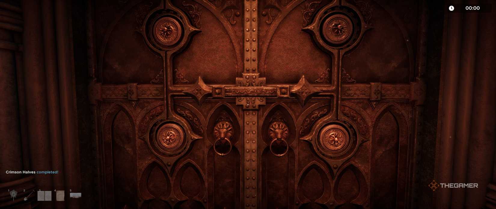 The moon keys in the last doors of Dracula's Courtyard in Escape Simulator 2.