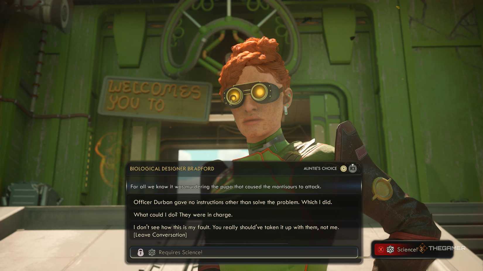 Bradford 2, where Chrysalis talks about being killed in the outside world.