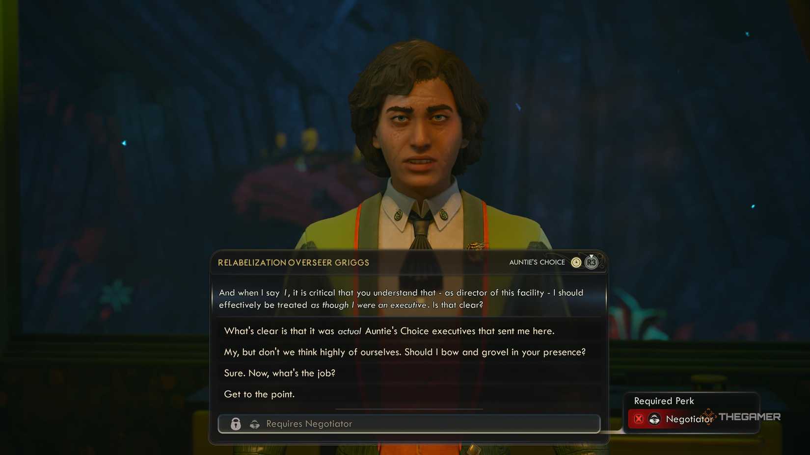 Grigg dia milaza fa tokony hoentina toy ny mpanatanteraka ao amin'ny tontolo ivelany 2 izy.