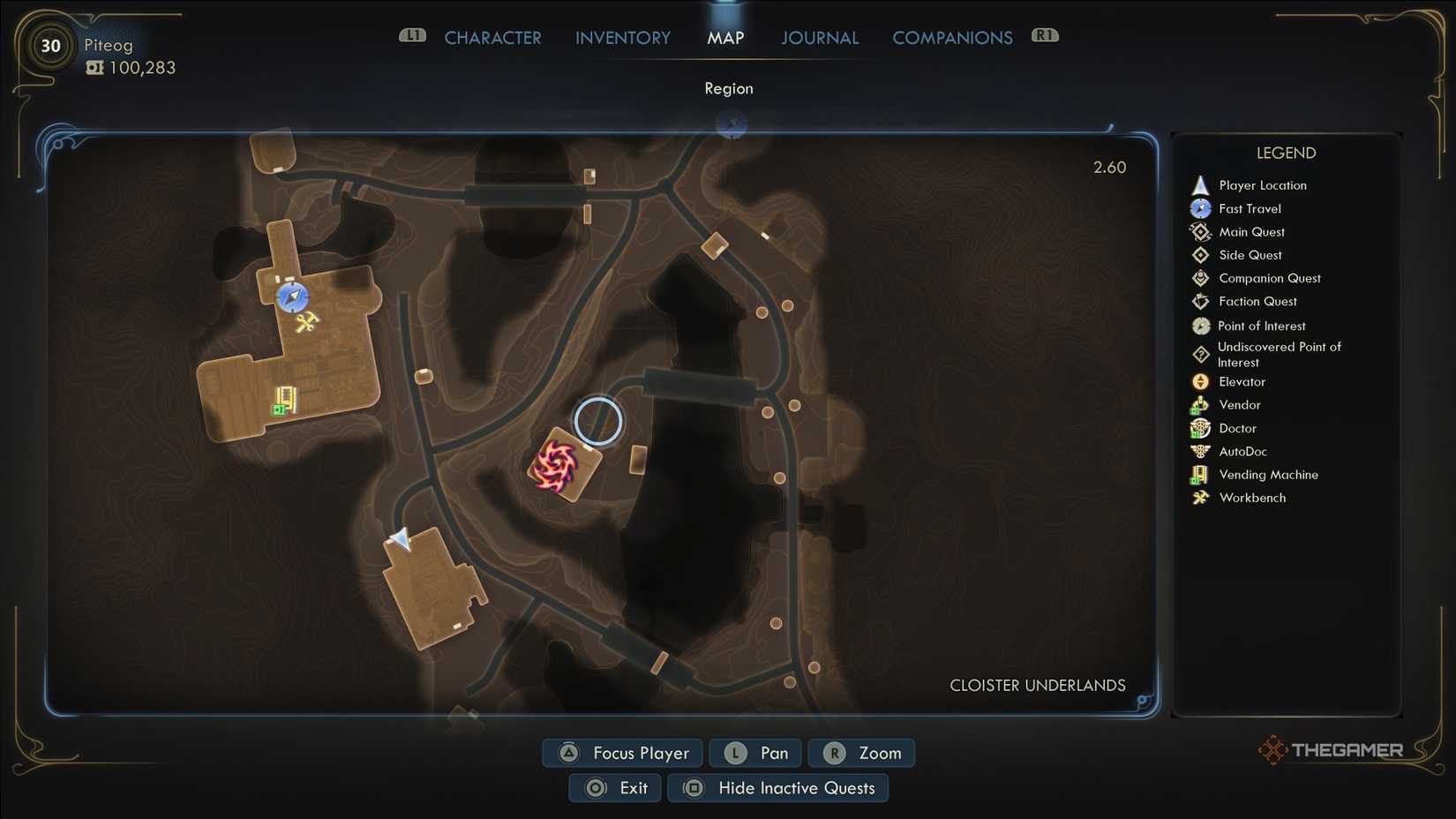 The location of the warehouse building on the map in the outer worlds 2.