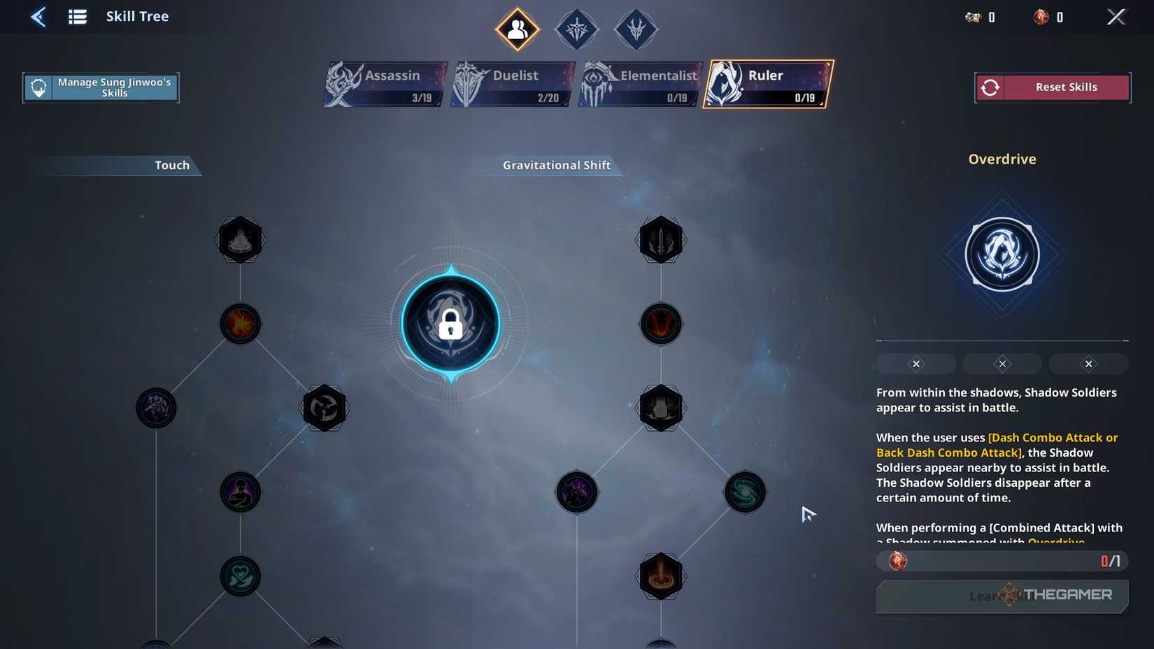 The Ruler Overdrive skill in Solo Leveling Arise Overdrive.