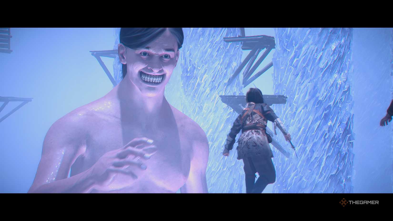 Titan-Albrecht in the AoT story quest in Assassin’s Creed Shadows.