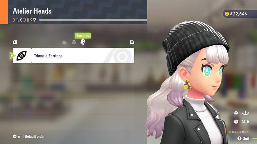 Triangle Earrings at Atelier Heads in Pokemon Legends: Z-A.