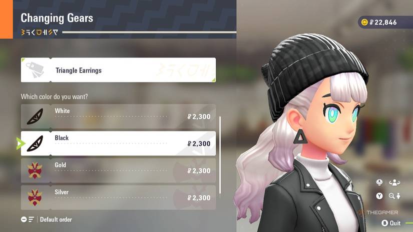 Triangle Earrings at Changing Gears in Pokemon Legends: Z-A.