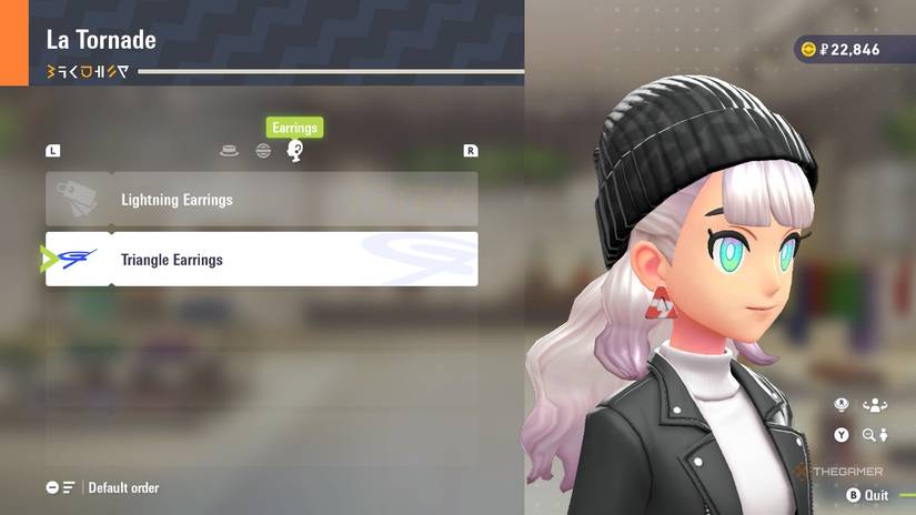 Triangle Earrings at La Tornade in Pokemon Legends: Z-A.