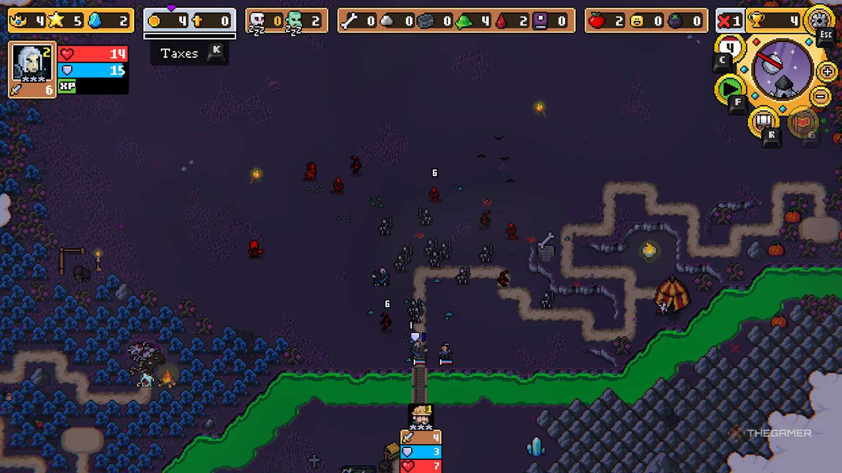 怪物在超级幻想王国中攻击不死之国。