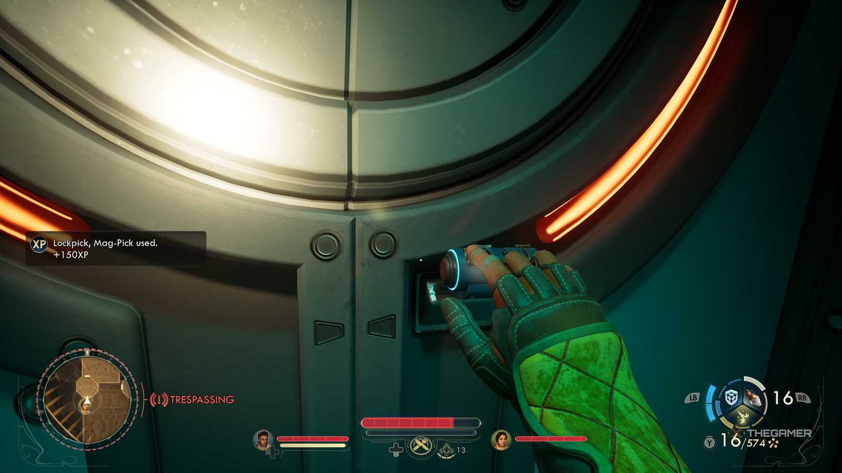 Unlocking doors with a lock in The Outer Worlds 2.