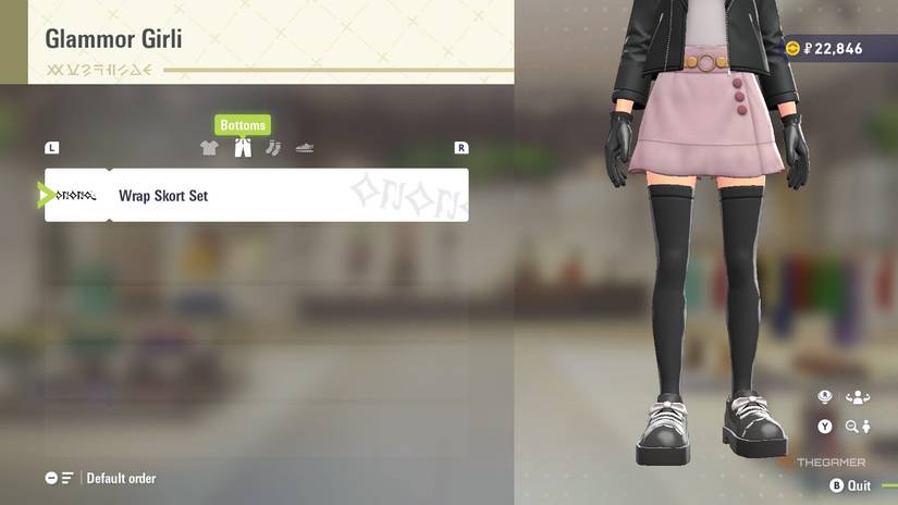 Wrap Skort Set at Glammor Girli in Pokemon Legends: Z-A.