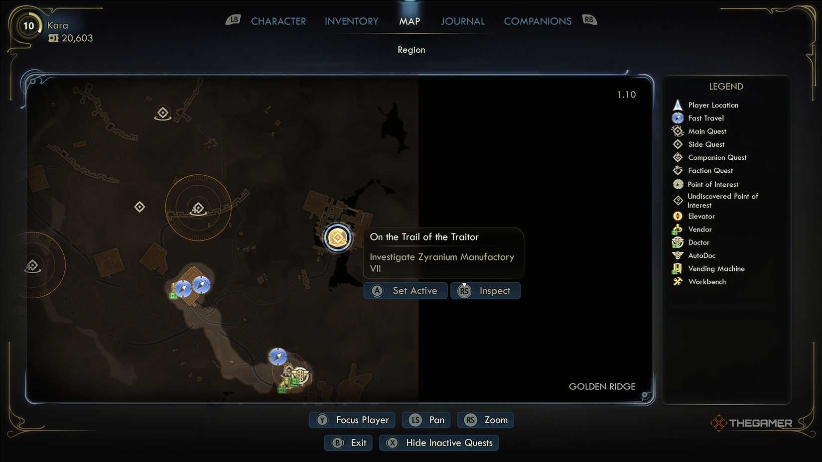 Zyranium Manufatory VII map location in The Outer Worlds 2.