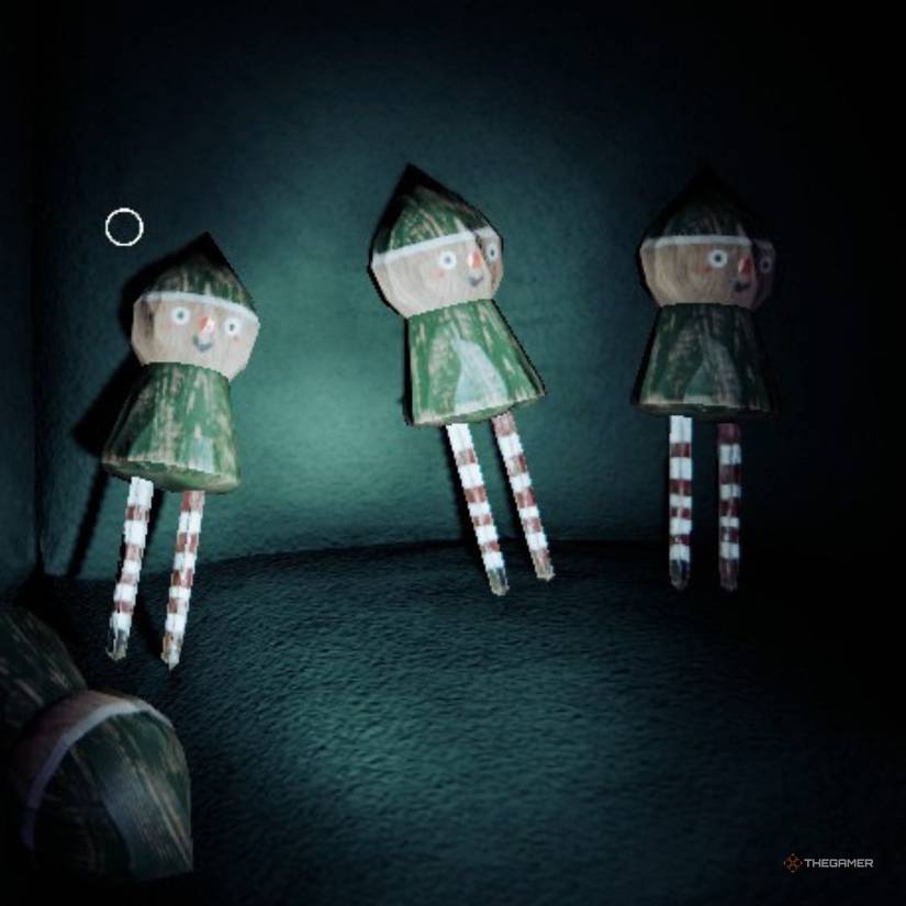 Krampus present on a table in Phasmophobia.