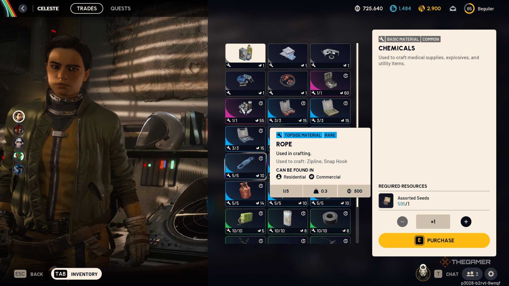 A player looking for Rope to create a Snaphook in Arc Raiders.