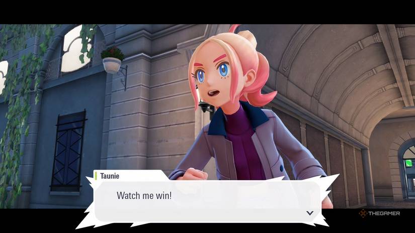 Taunie challenges players to battle in Pokemon Legends: ZA.