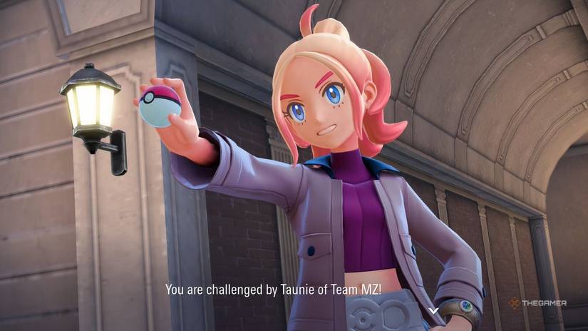 Taunie challenges players to a competitive battle in Pokemon Legends: ZA.