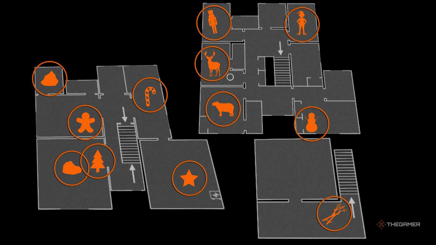 All Krampus Present spawn locations in Phasmophobia on 42 Edgefield Road.