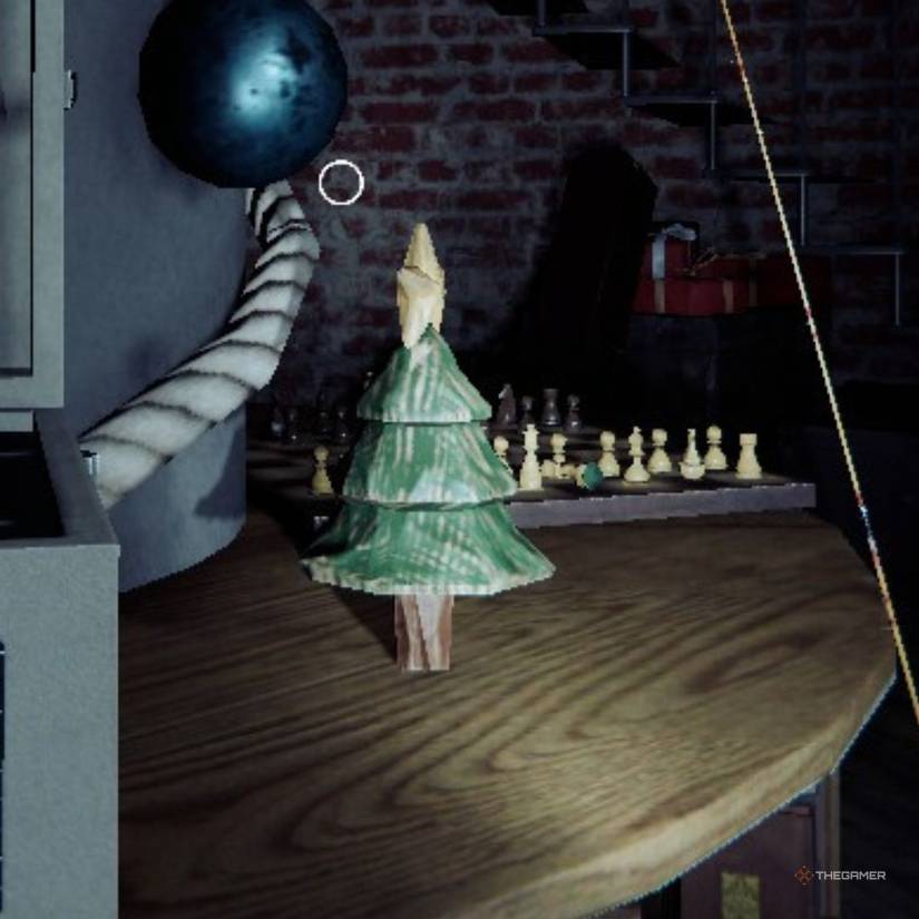 Krampus present on a table in Phasmophobia.