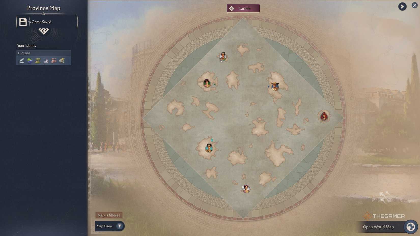 Islands in the Atoll Anno 117 Pax Romana.