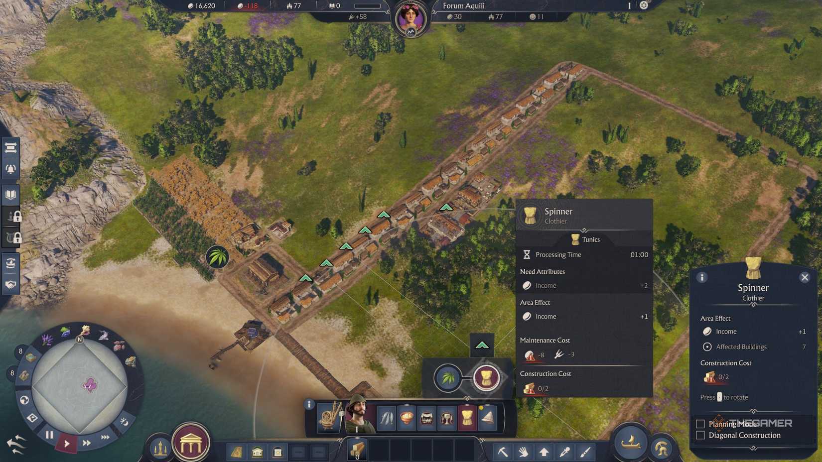 Anno 117_ Pax Romana building resources and production buildings,