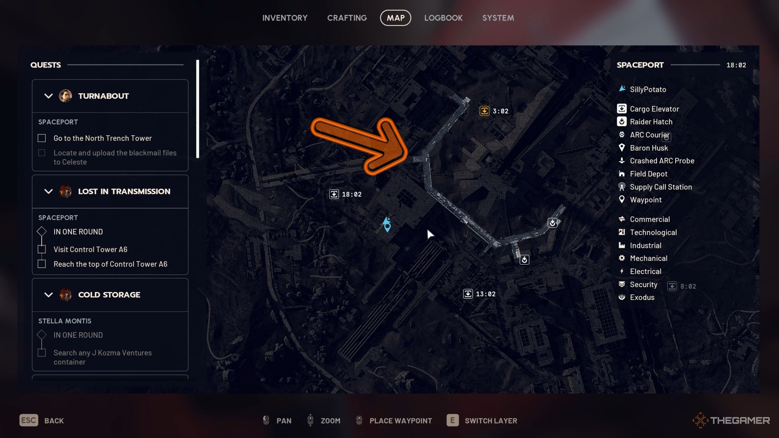 Arc Raiders entry to Spaceport tunnel in Departure Building.