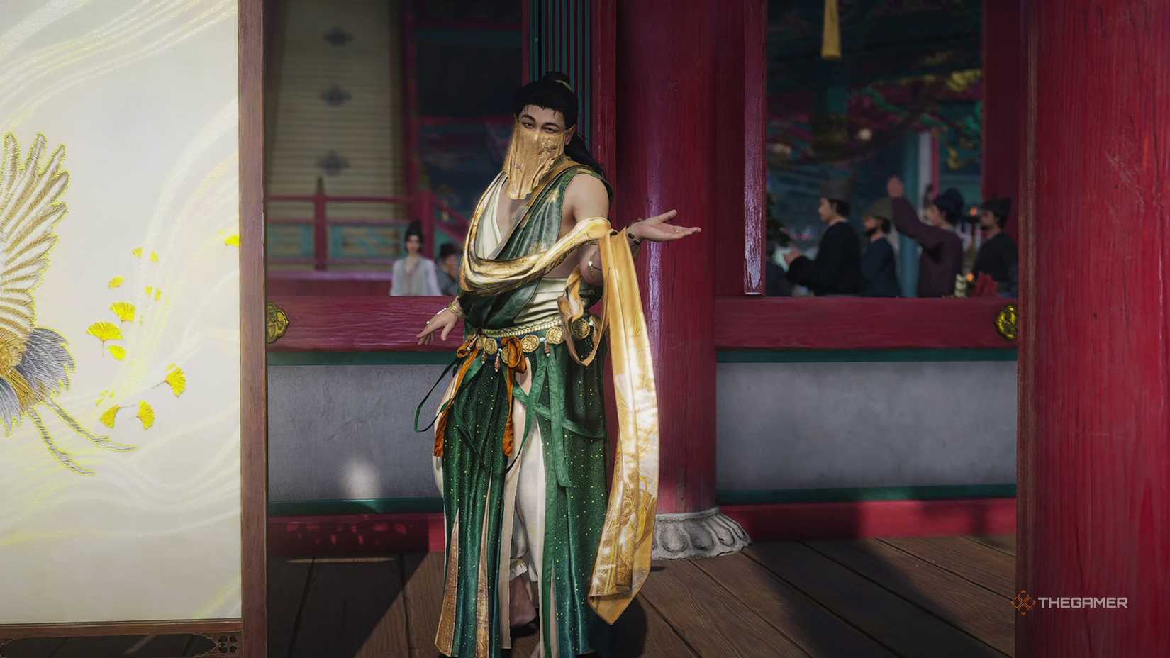 Big Zhao's disguise at the Gathering of Heroes at the Wind's Meet.