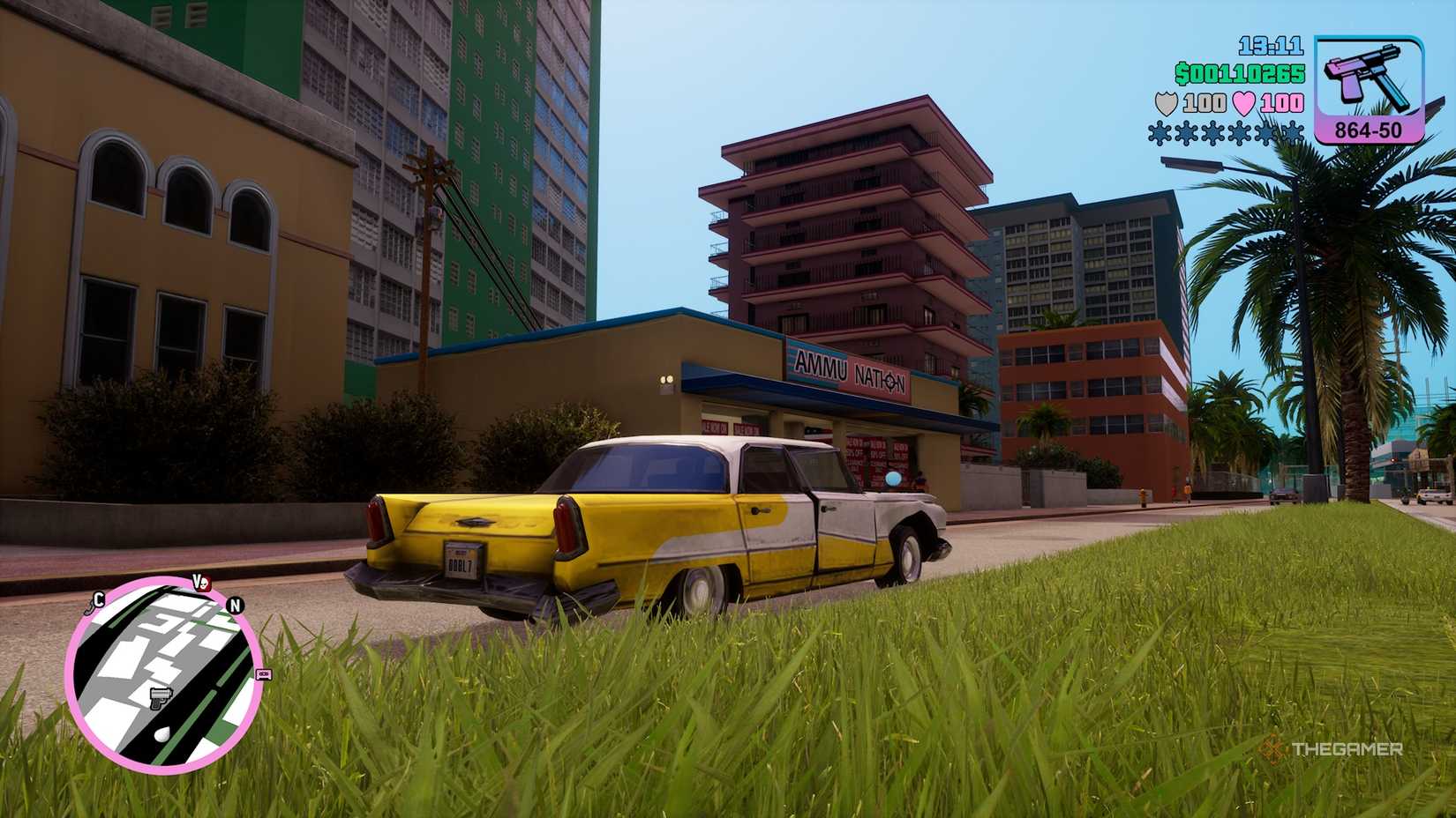 Gorgeous buildings in Grand Theft Auto Vice City.