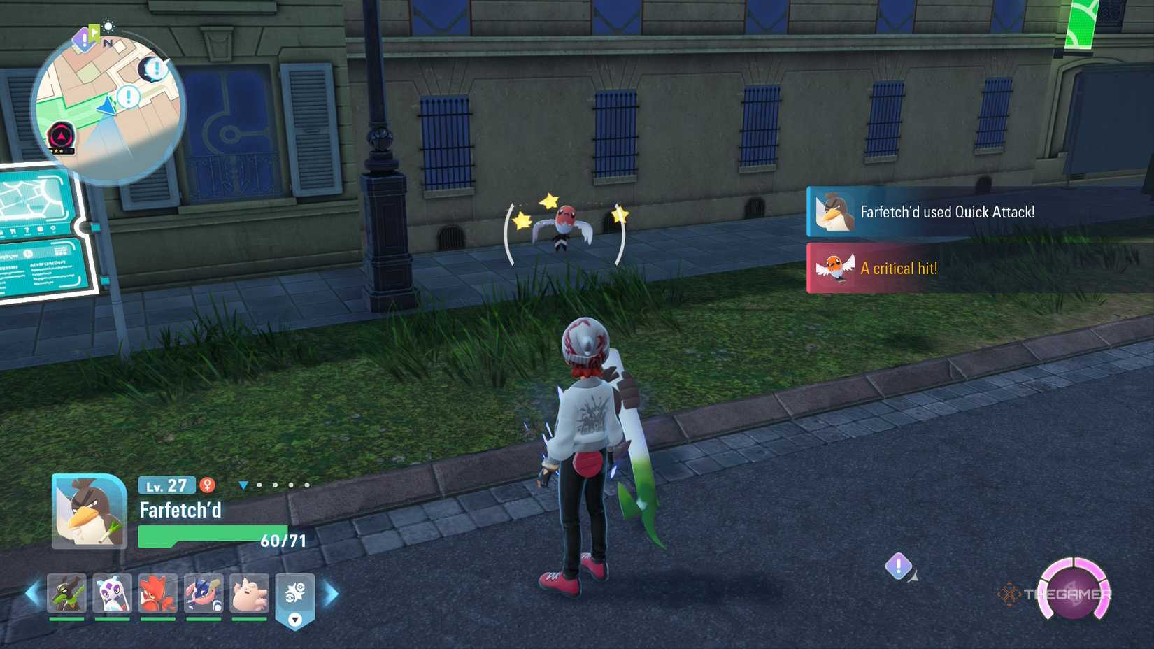 Galarian Farfetch dealt a crushing blow against Fletchling in Pokemon Legends: ZA.