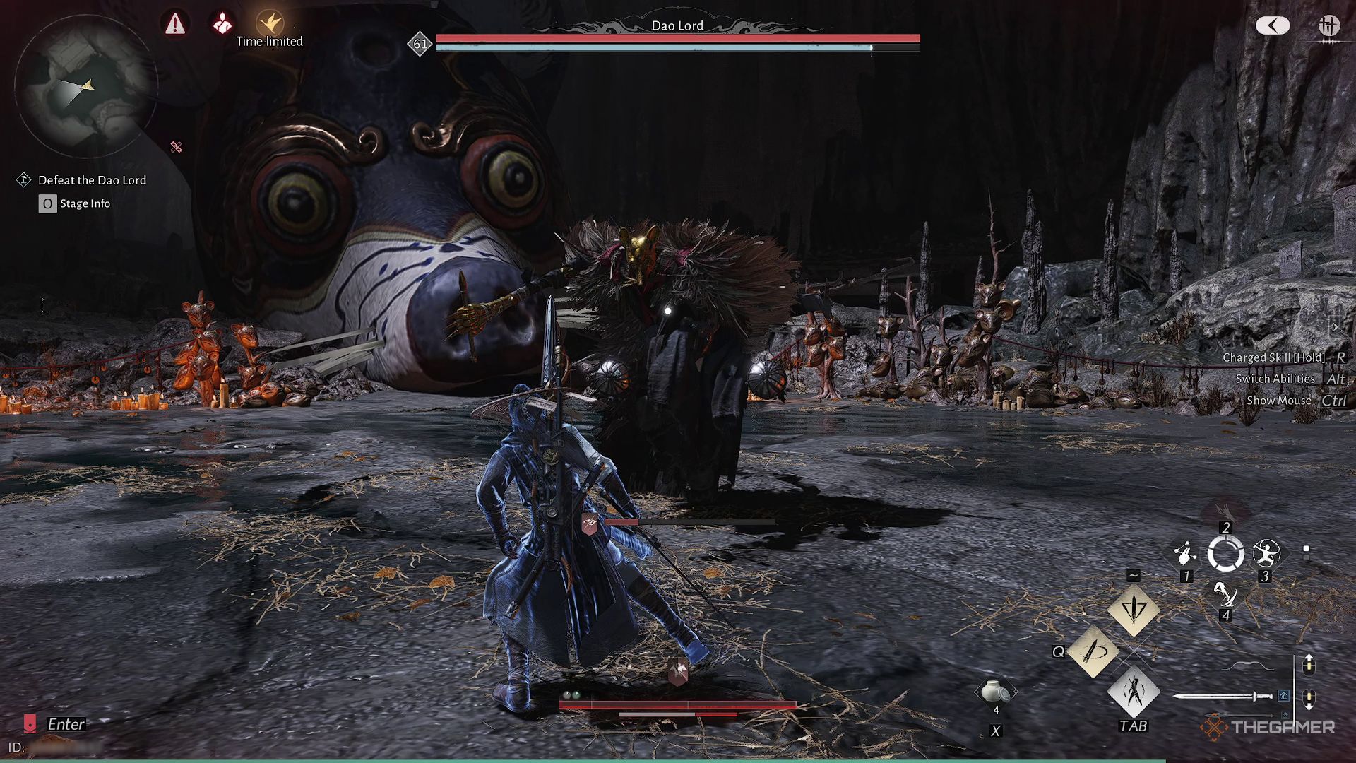 The Dao Lord extending its arms in Where Winds Meet.