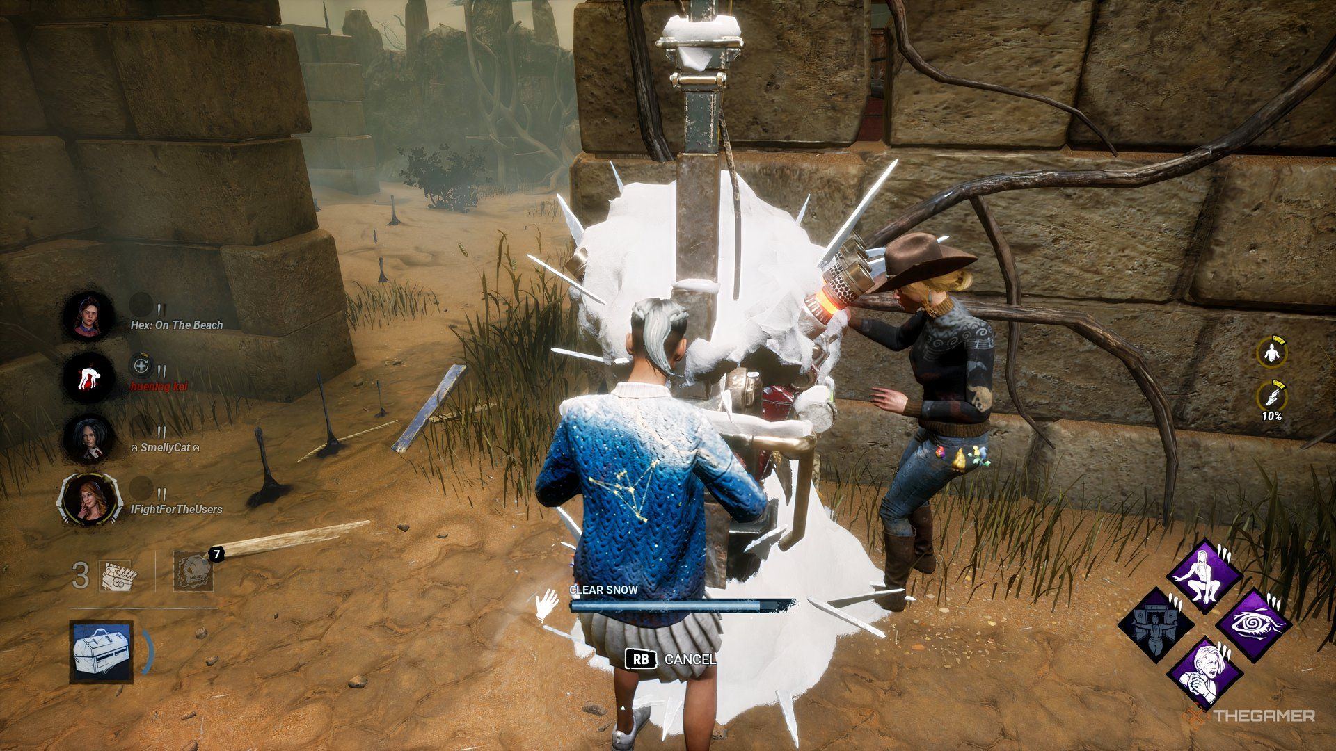 Dead By Daylight Bone Chill Event - snow-covered generator.