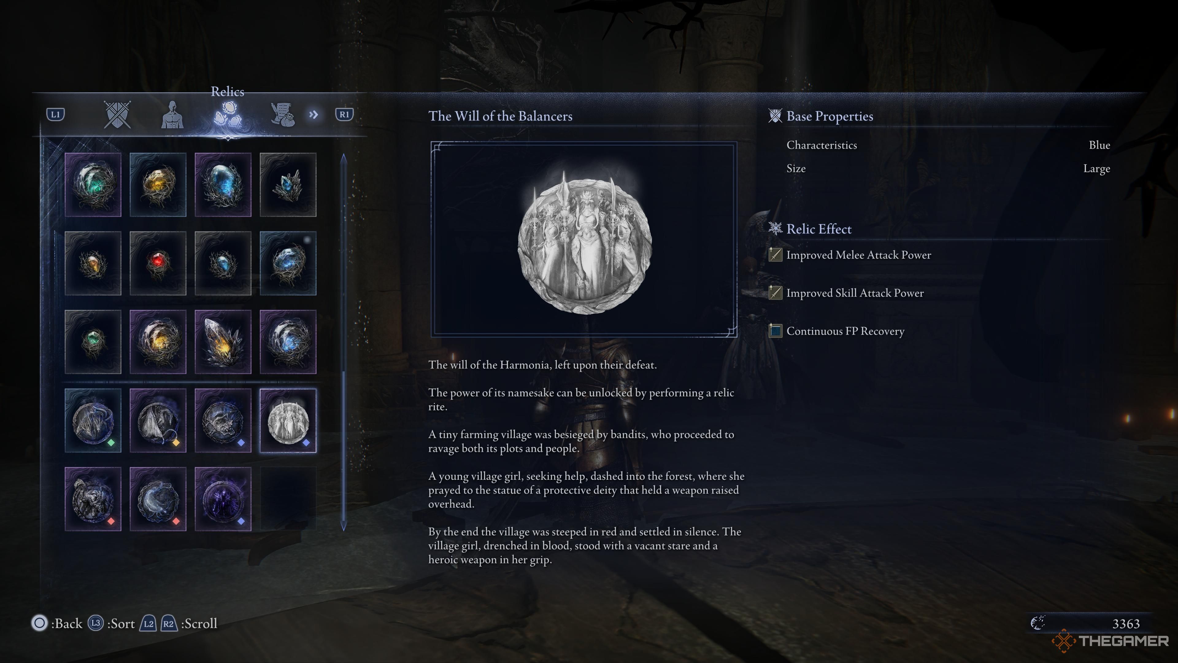 The Will of the Balancers in the inventory tab in Elden Ring: Nightreign.