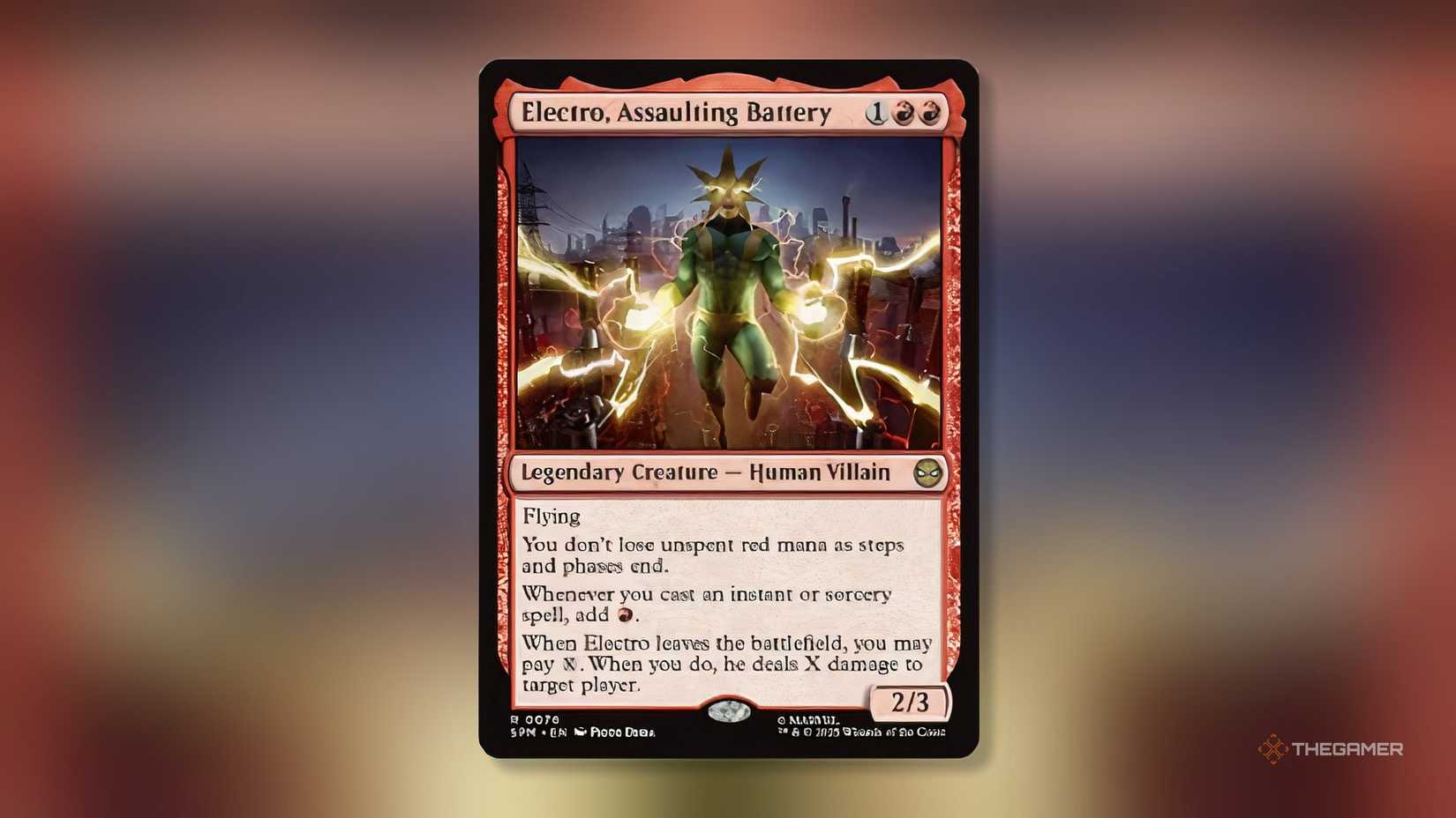 Electro, Assaulting Battery, one of the best Magic The Gathering cards of 2025.