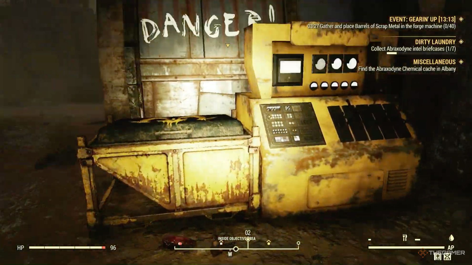 Fallout 76 scrapyard machine.