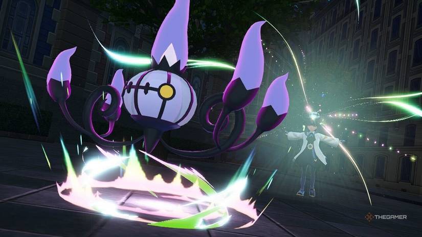 Fighting Chandelure in Pokemon Legends ZA.