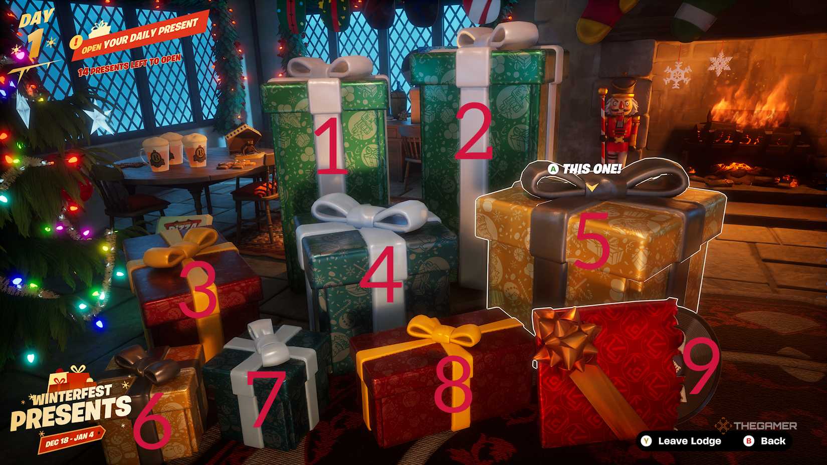 Fortnite Left Winterfest Gifts.