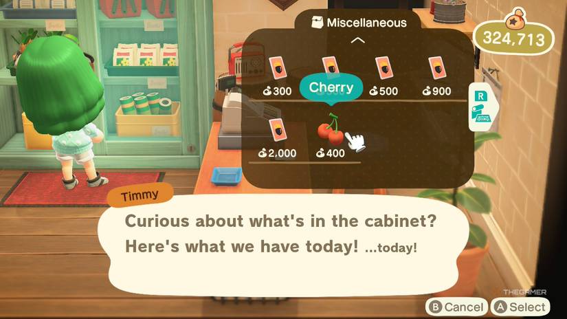Fruit in Nook's Cranny in Animal Crossing New Horizons.