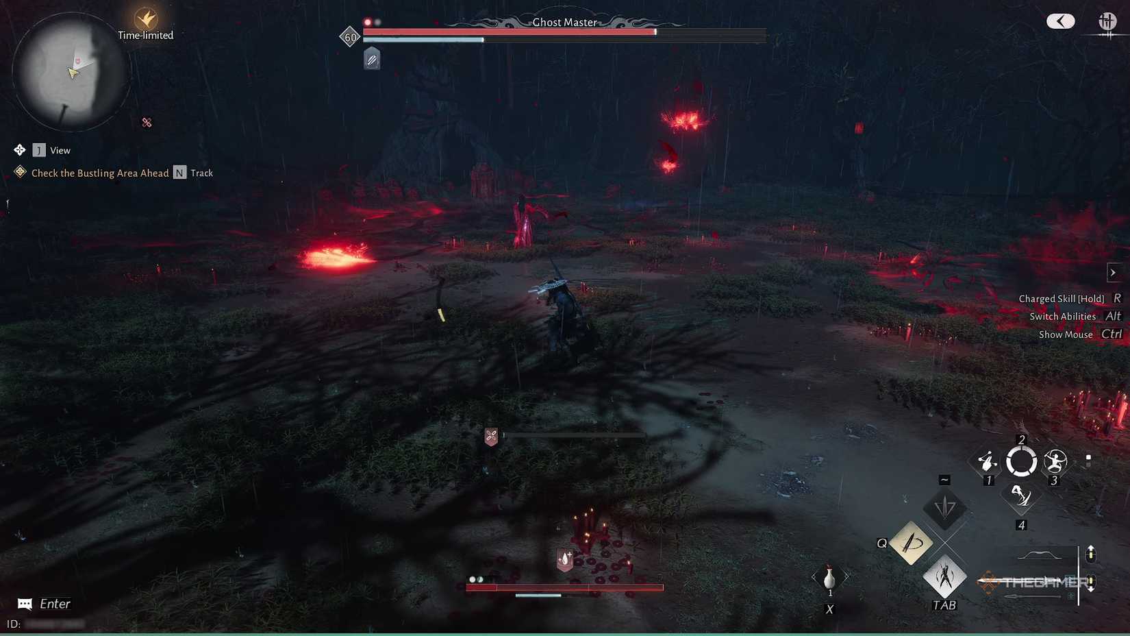 Ghost Master dropping spider lilies around the arena where the wind meets.