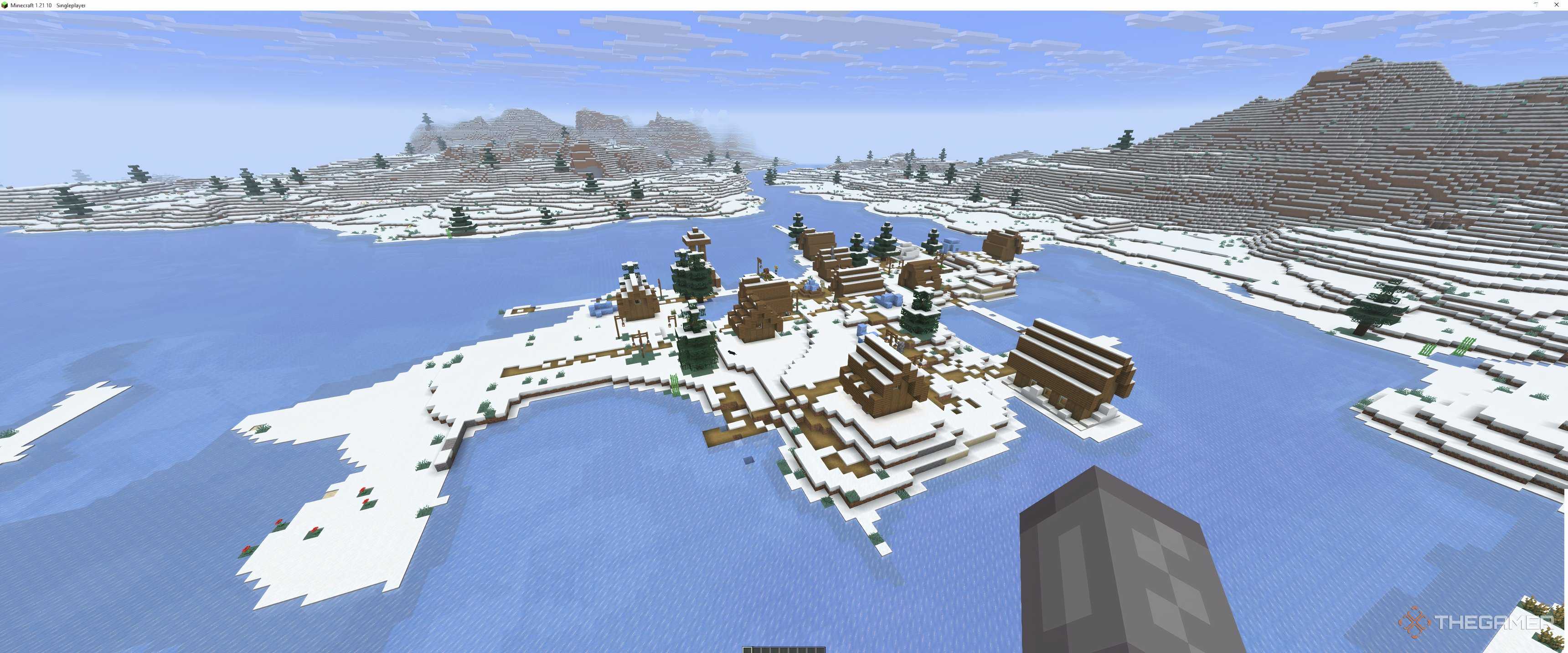 Java Minecraft Seeds Snow Best Minecraft Seeds For Building In Snowy Biomes