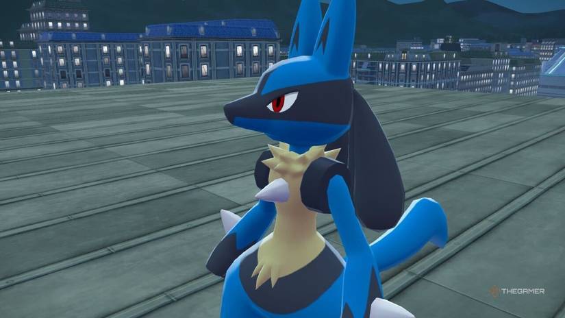 Lucario in Pokemon Legends Z-A.