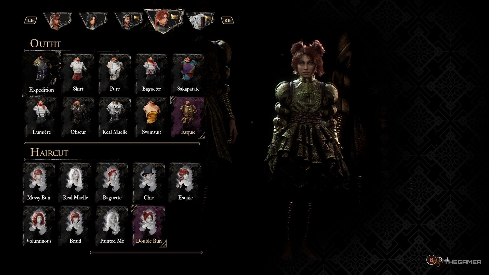 Maelle with the double bun haircut in Clair Obscur Expedition 33.