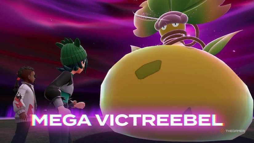 Mega Victreebel before his battle in Pokemon Legends ZA.