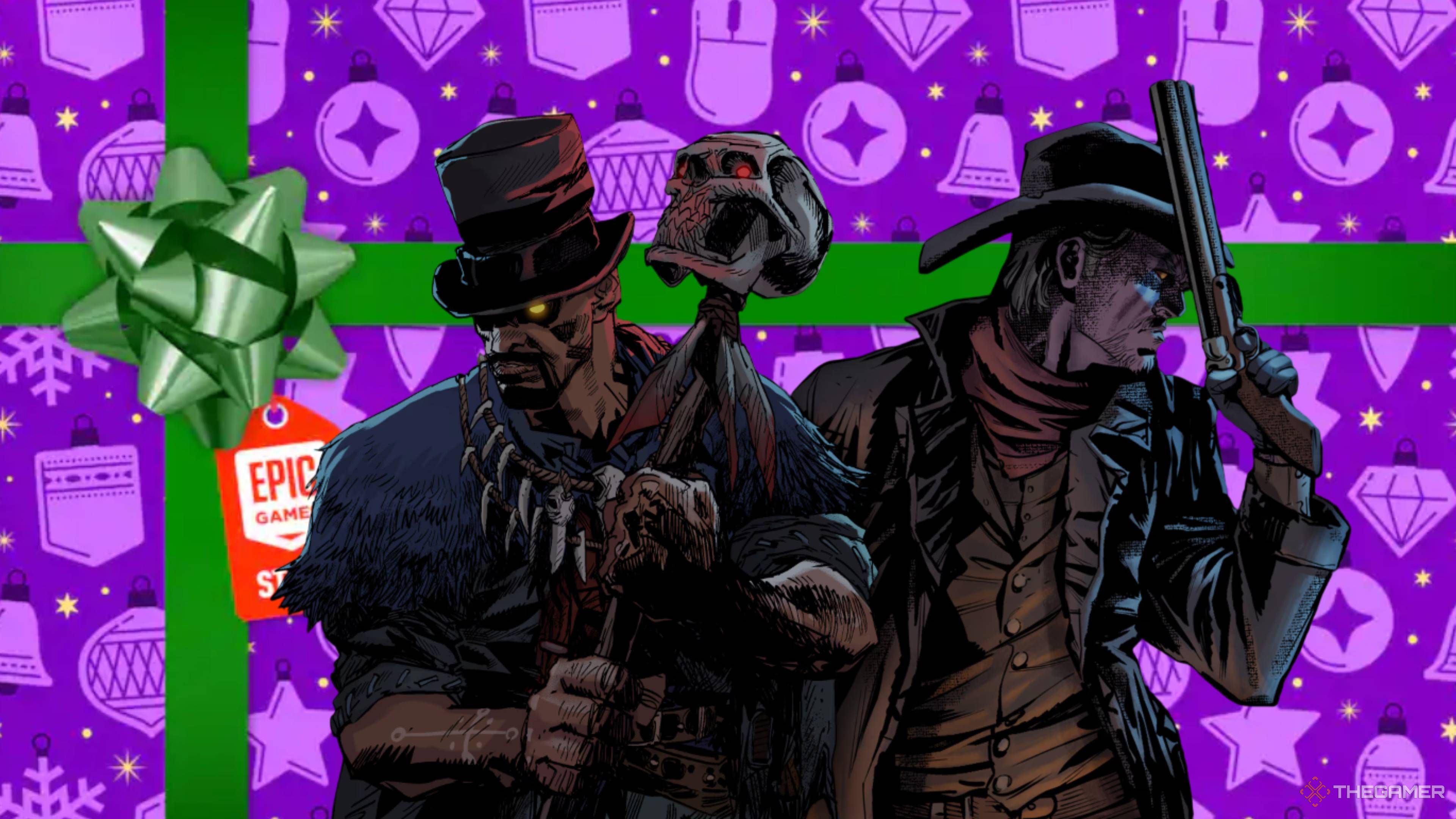 blood west characters on an epic games store gift.