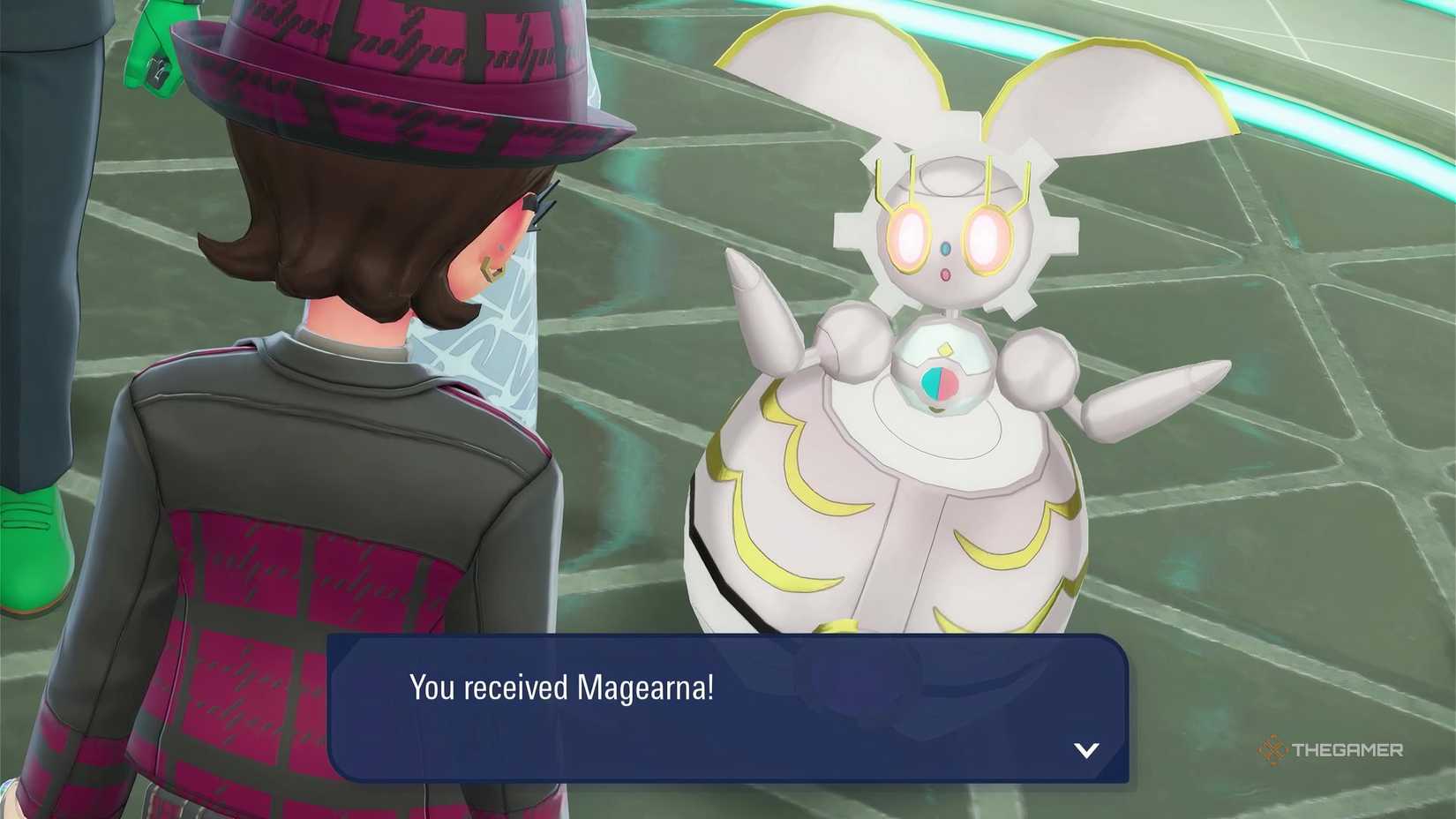 Obtaining Magearnite in Pokemon Legends: Z-A after completing the 'Restarting Magearnite' side mission in the Mega Dimension DLC.