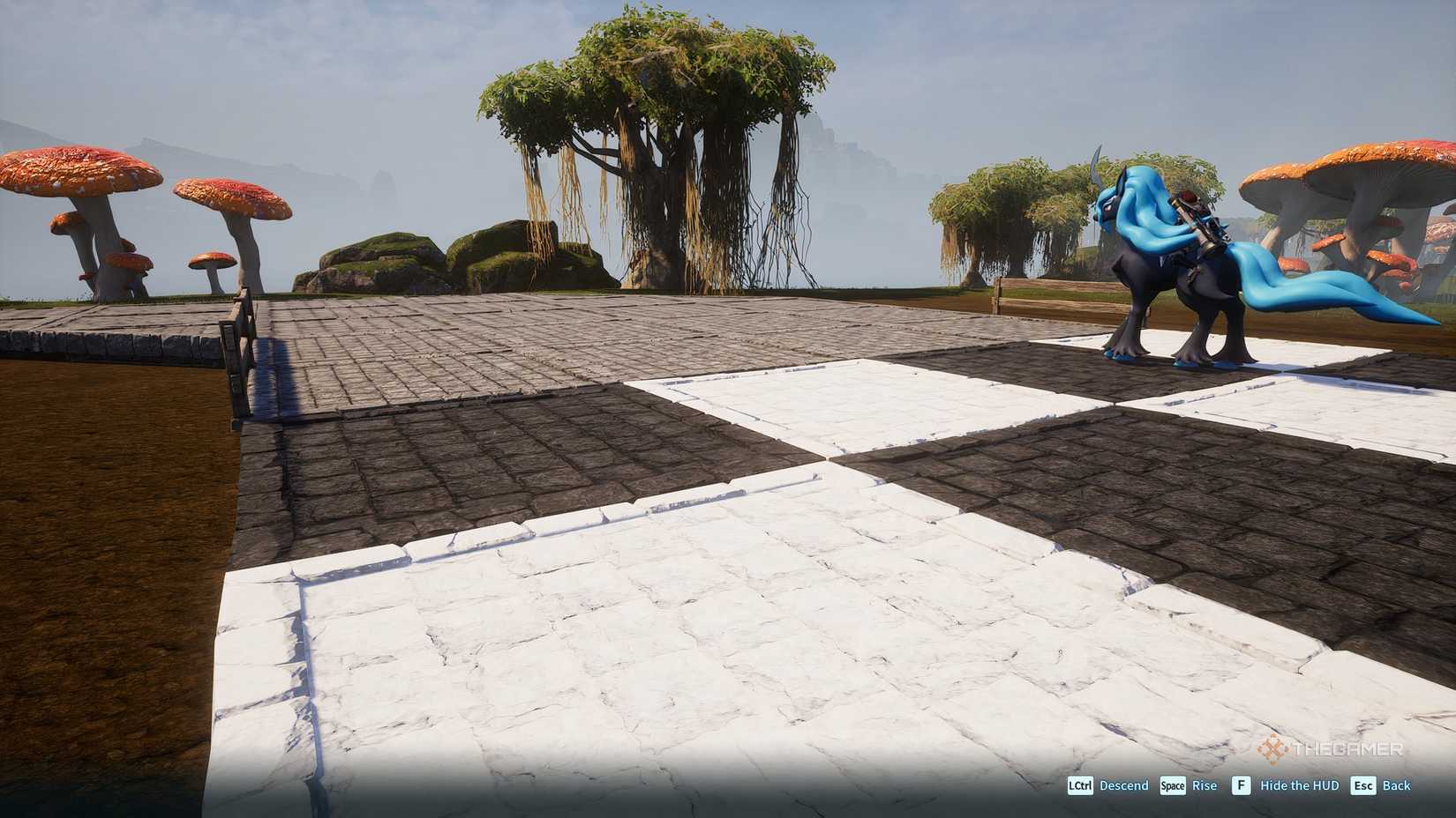 Palworld at the racecourse.