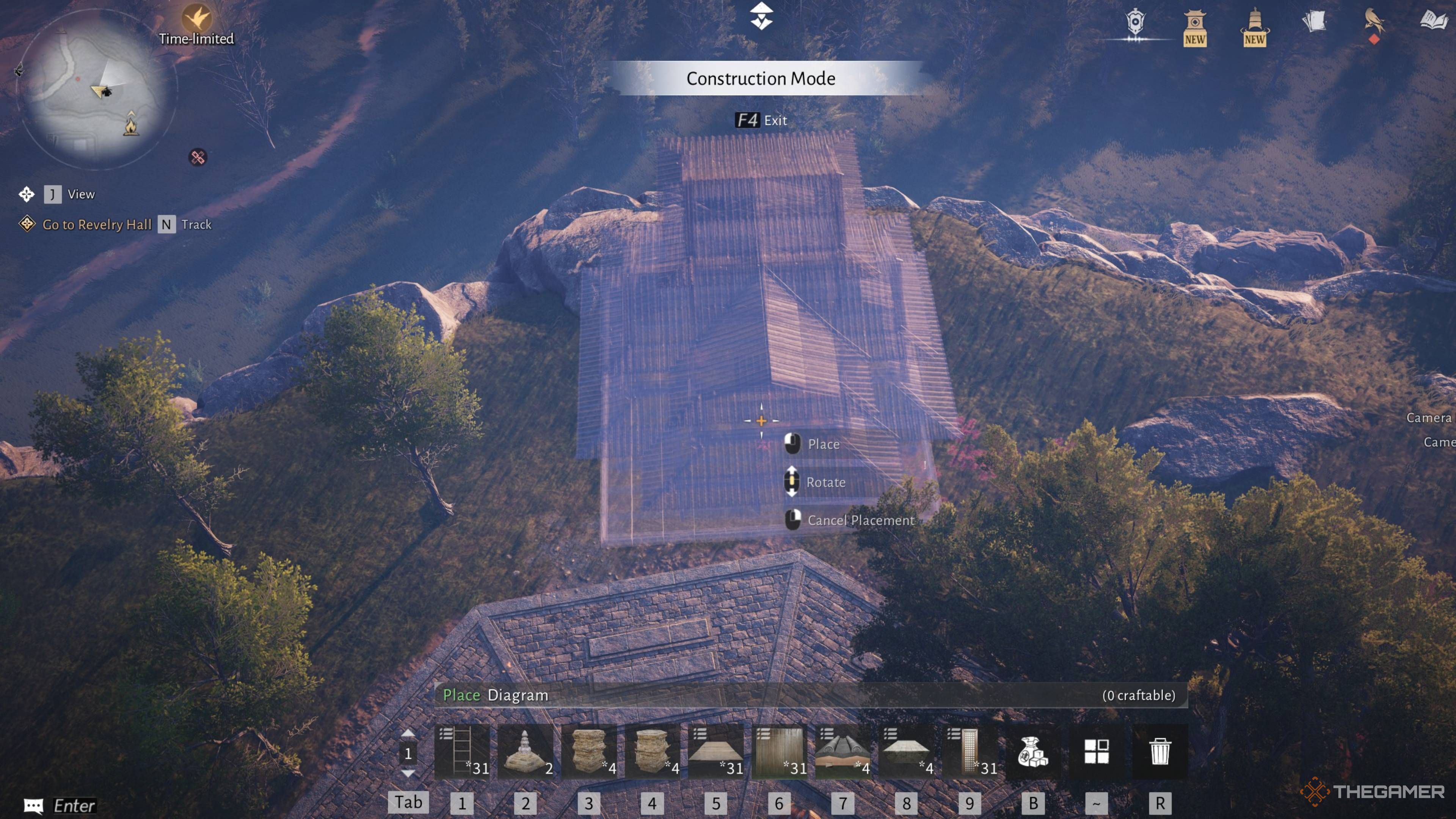 Placing a diagram in the open world in where winds meet.