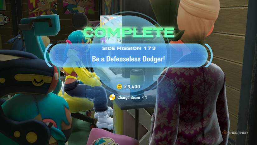 The protagonist receives the Defenseless Dodger reward in Pokemon Legends: ZA.