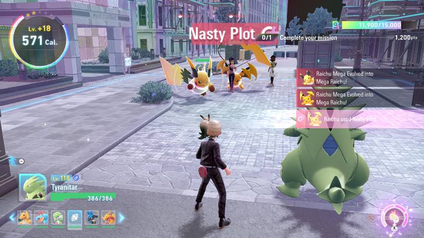 Pokemon Legends: ZA's Mega Raichu X & Y Battle.