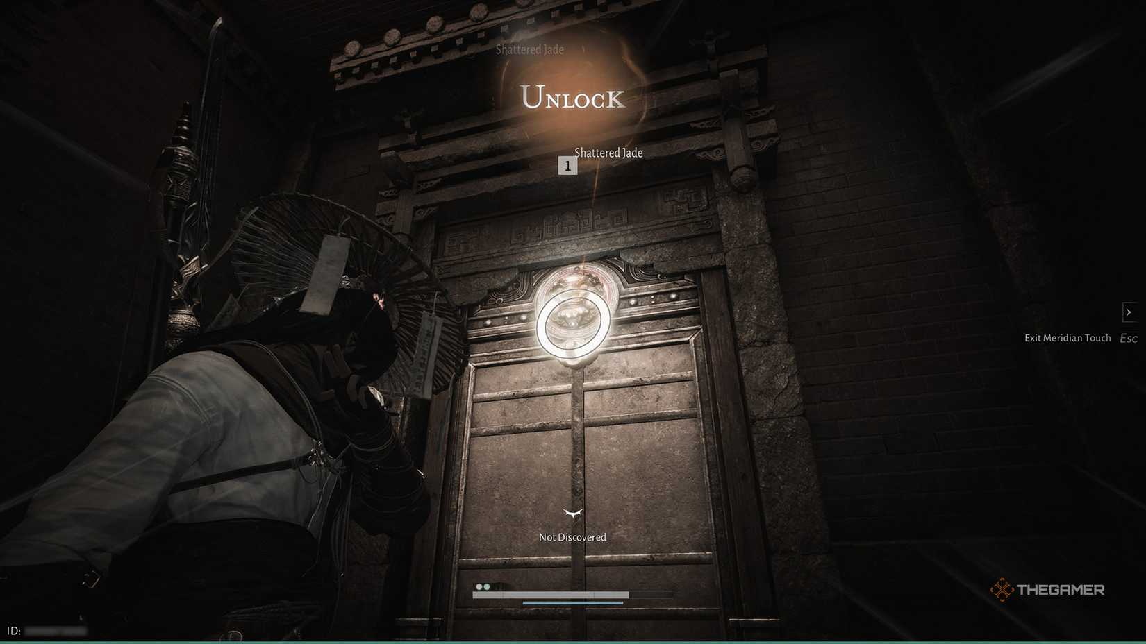 بازیکن در حال شکستن قفل با استفاده از Meridian Touch در Where Winds Meet.