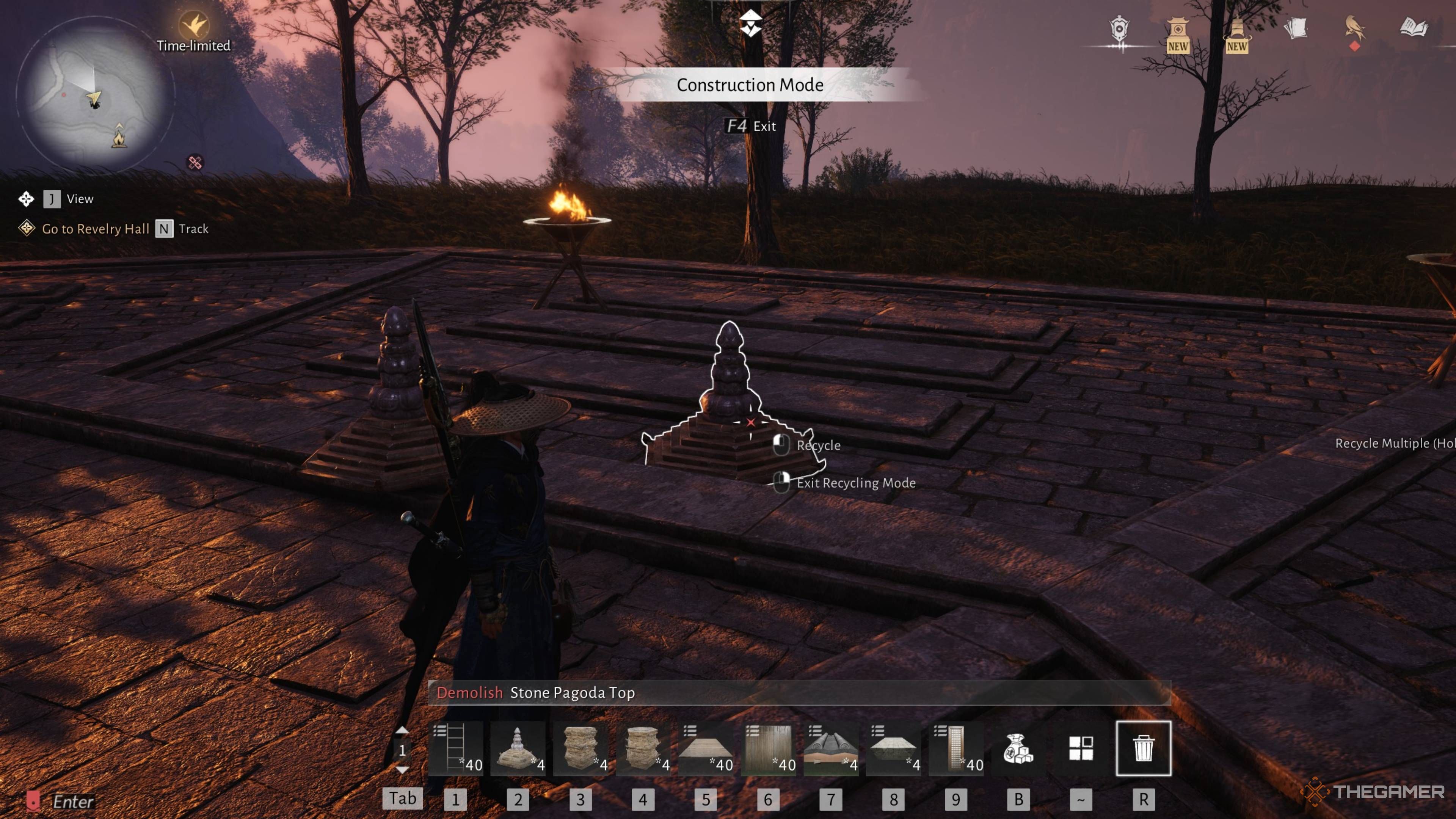 Showing recycling mode in where winds meet.