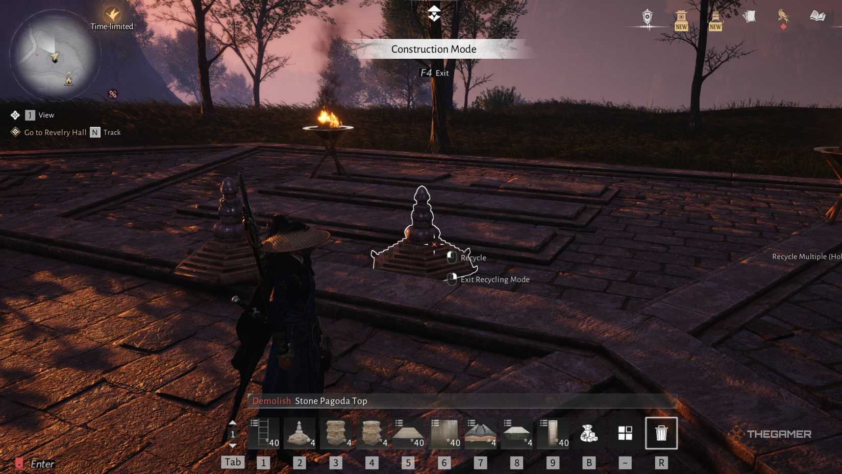 It shows the recycling mode where the winds collide.