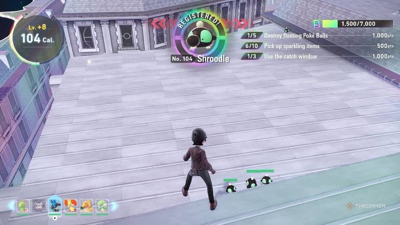 Shroudle in Hyperspace in Pokemon Legends ZA.