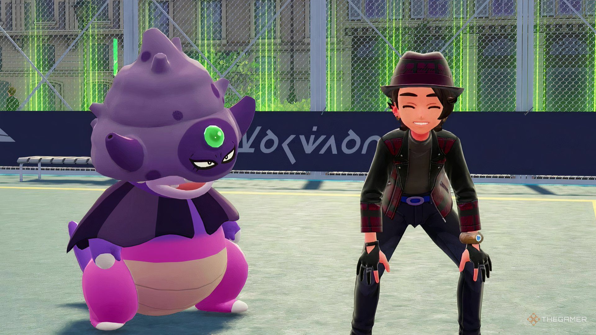 I'm standing next to Galarian Slowking after evolving Galarian Slowpoke in Pokemon Legends: ZA.