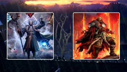 Icons for Oracle and Shaman Ascendances for the Druid class in Path of Exile 2 Last of the Druids.